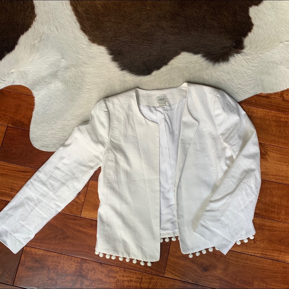 J. Crew Factory white blazer